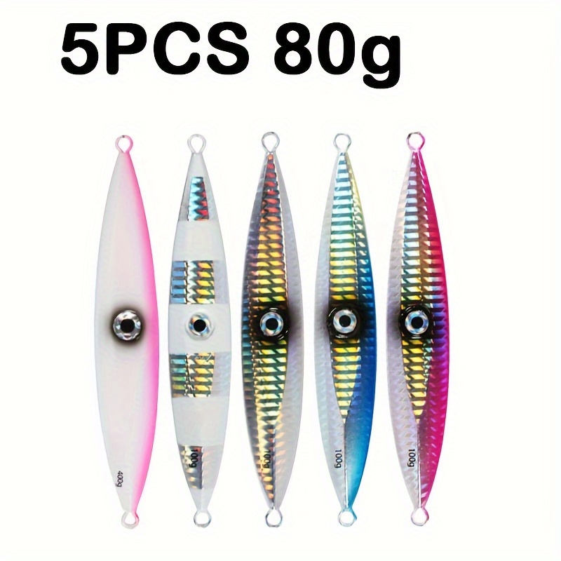 Luminous Metal Jig Sea Fishing Hard Bait Slow Pitch Jig - Temu