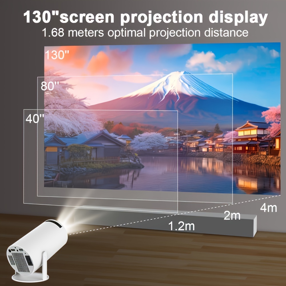 4k 1280 720p wireless wifi projector 11 0 200ansi auto us plug details 5