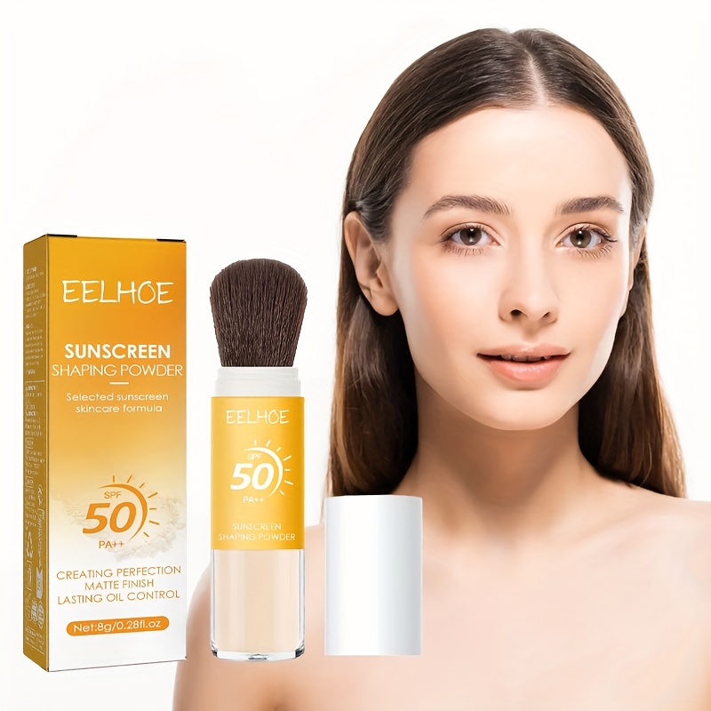 sunscreen setting powder containing sodium hyaluronate and other ingredients   and breathable makeup oil control lasting makeup waterproof and sweat proof setting powder