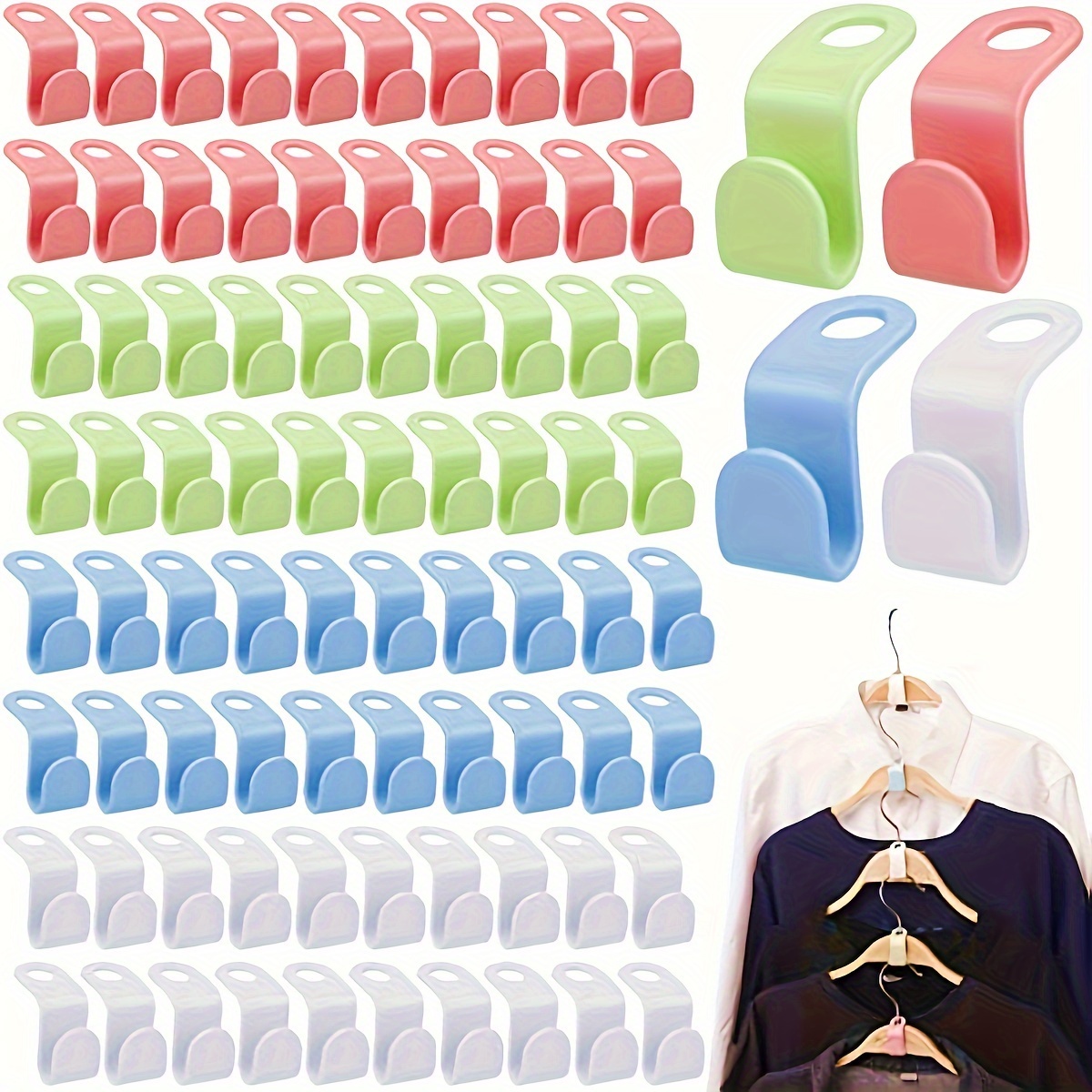 

Pack Fashion Style Plastic Coat Hanger Hooks, Wall Mount, , Polished , For Use