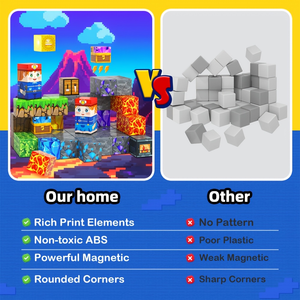 Magnetic Building Blocks Treasure Sword and Forest Castle Set