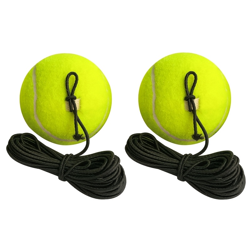 TEMU Duurzame rubberen tennis training ballen voor oefeningen, geschikt voor zowel jongeren als volwassenen. Gele tennis training apparaat met een