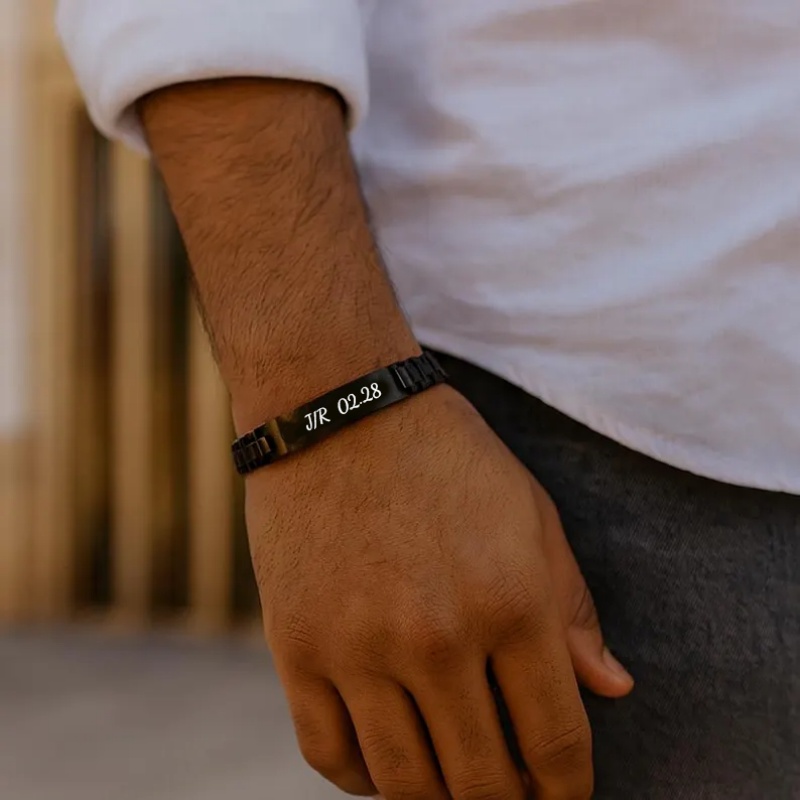 Customized Men's 304 Stainless Steel Bracelet
