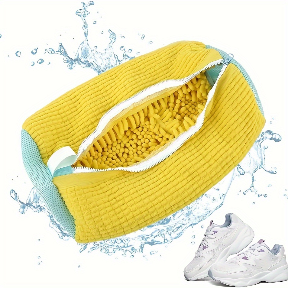 

2-piece Durable Shoe Wash Bags For Washing Machine - Anti-deformation, Polyester Laundry Accessories For Sneakers & Footwear