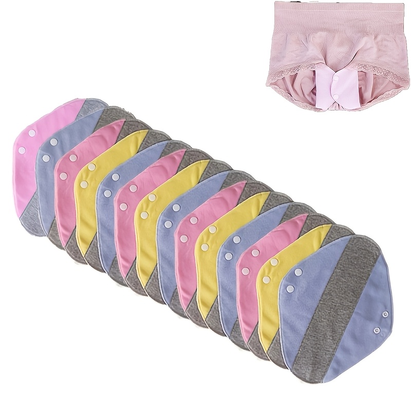 Image of 11pcs Large-sized Reusable For Women. Soft And Comfortable, Suitable For Women And The Elderly. Leak-proof For Daily And Overnight Use. Colors