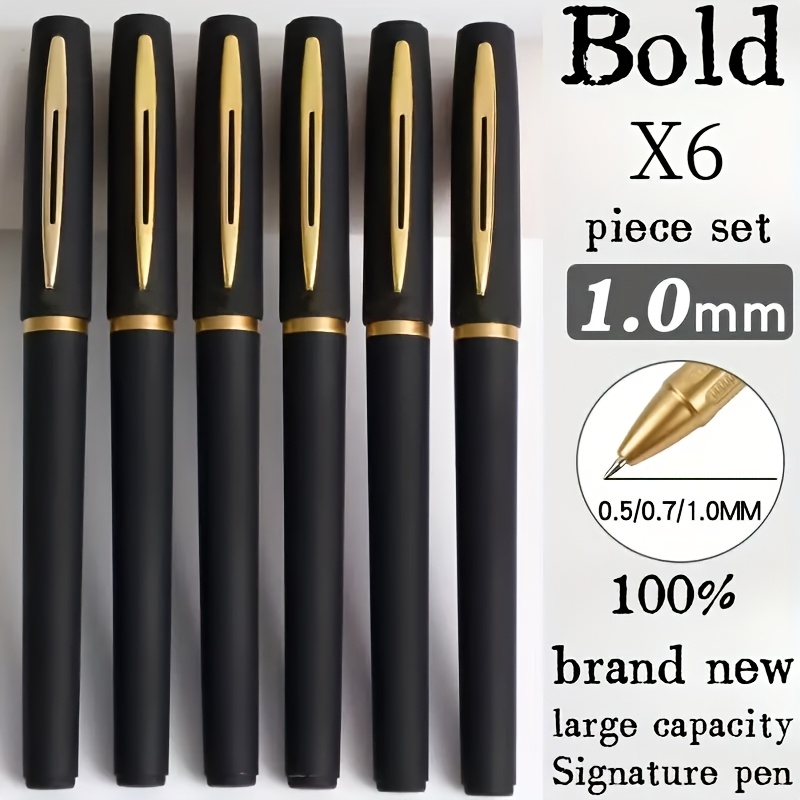 

1pc, 6pcs Of Quick-drying Pens, Tip, Large Capacity, 1.0/0.7/0.5mm, Pen Set, Used For Calligraphy And Tools