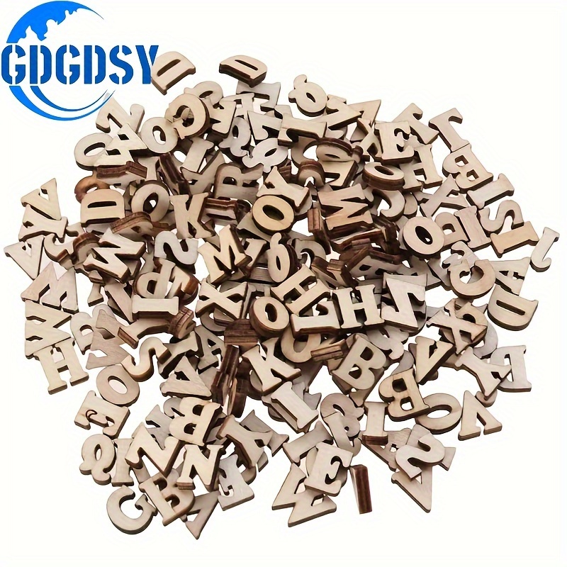 

208 Pcs 15mm Wooden , A-z Wood , Diy Supplies - Gdgdsy