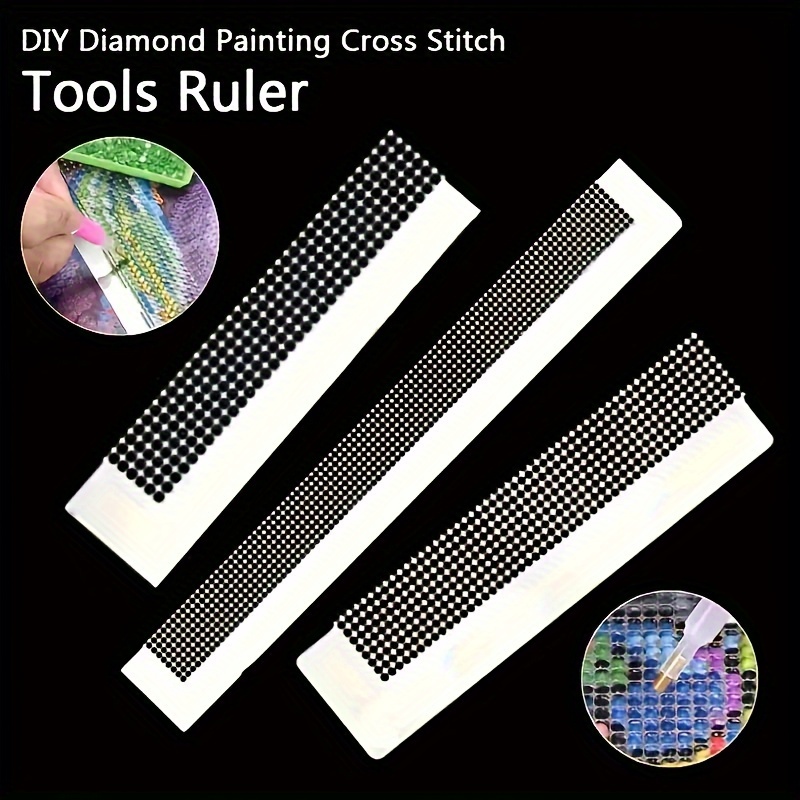 

Silvery Diamond Painting Tool Set - 240diy Round & Full Drill Embroidery Rulers With Accessories For Stitch Enthusiasts