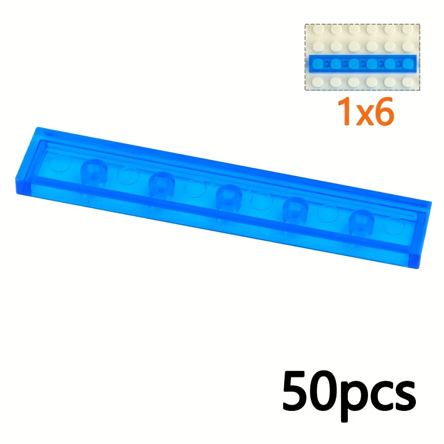 Clear Smooth Bricks & Tile Building Blocks