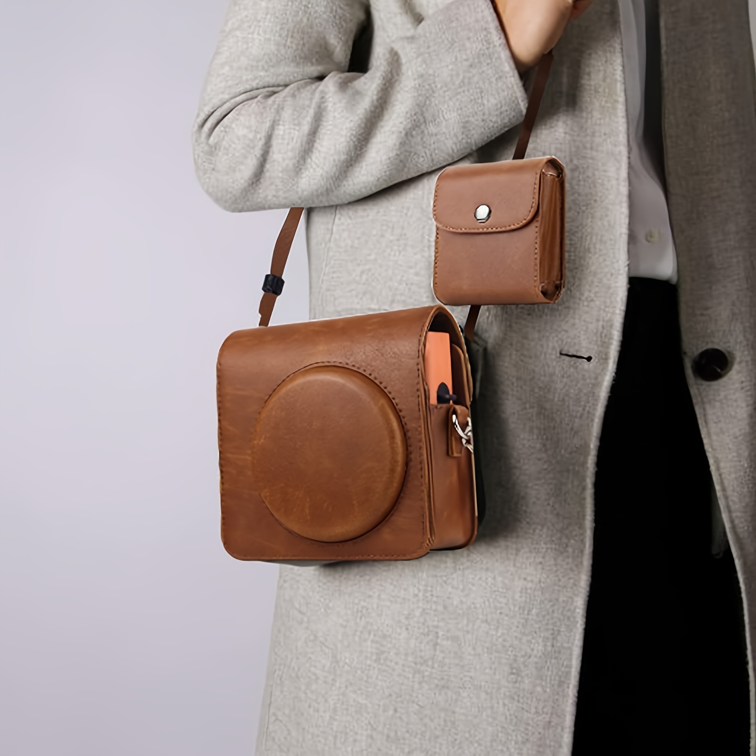 leather photo pouch album compatible Temu Italy