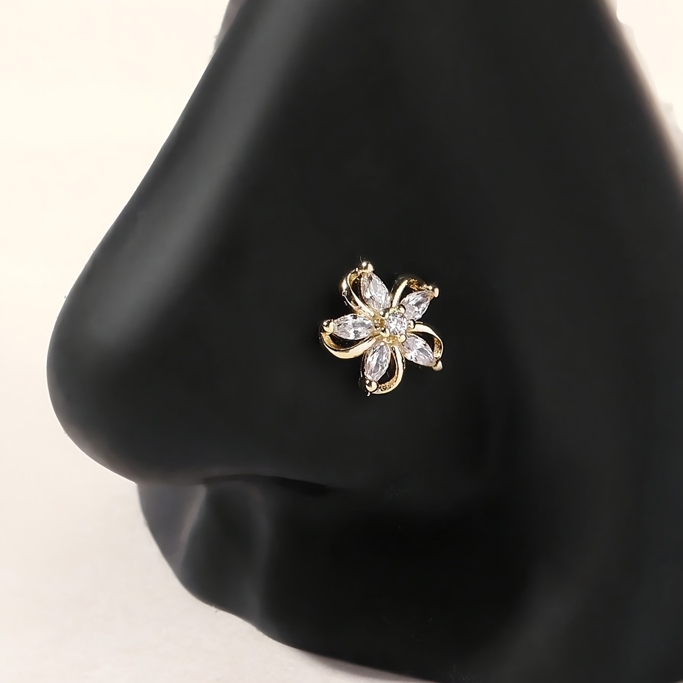 1pc L-shaped Fashion Delicate Cute Nose Stud/ring, Women' Wear Nose Accessory