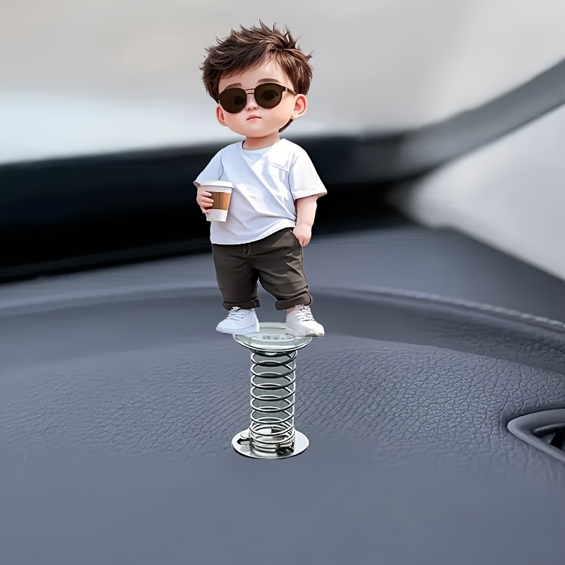 E-shop 2D-flache Acryl-Autoinnenraum-Dekoration, 2D-coole Jungenfigur-Dekoration, perfektes Geschenk für Kollegen Klassenkameraden. Stilvolle