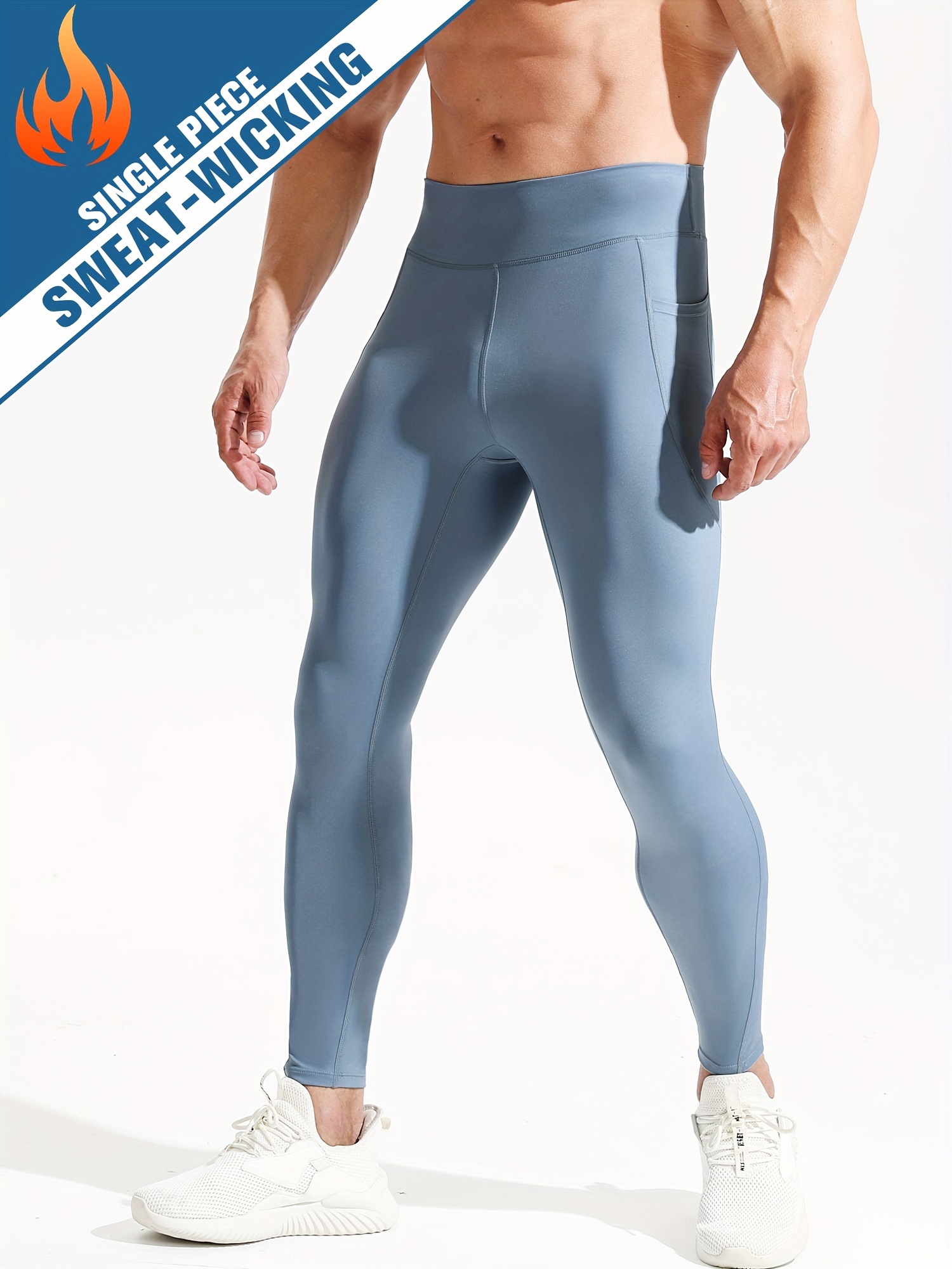 Mens high waisted compression pants on sale