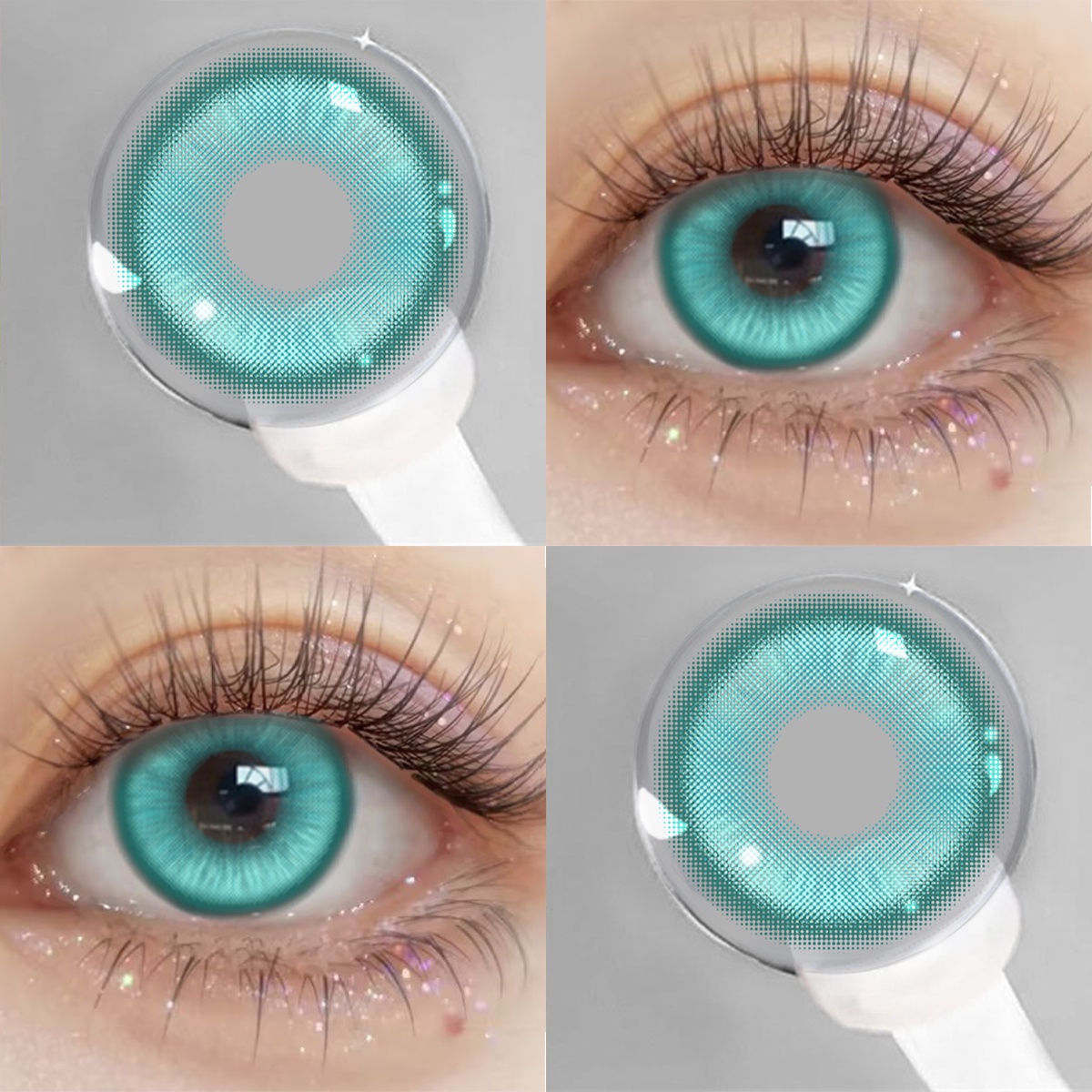   0~8,00 rezeptgrüne kontaktlinsen – erneuere deine sicht, erlebe die anziehung der grünen augen, weiches hydrogel-material, ganzjährig tragbar für halloween & cosplay, 14,2 mm durchmesser,  -cosplay, verspieltes design, weiche textur