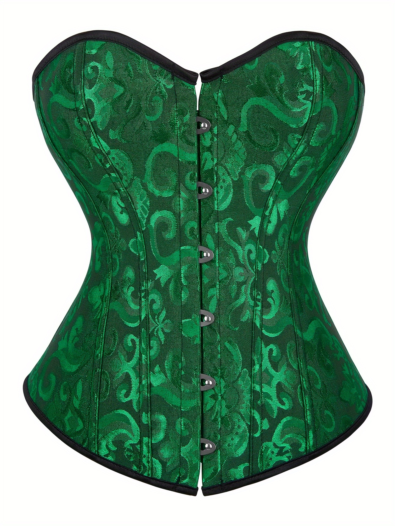 Jacquard floral bustier bra without straps, elegant straight-neck top with laces and curved hem, Women's clothing, Carnival