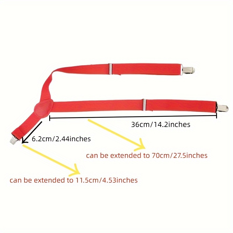 Boys and Girls Universal Solid Color 3-Clip Y-Style Suspenders and Bow Tie Set Youngsters's Suspenders + Bow Tie Two-Piece Set