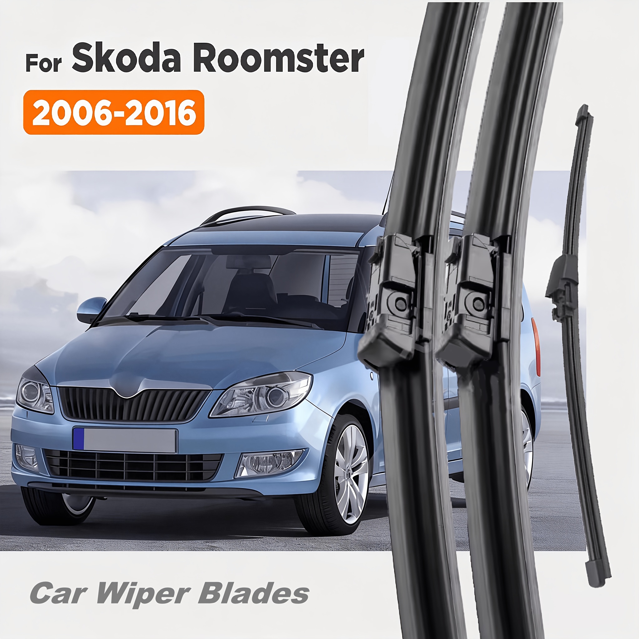 TEMU For 2006-2016 Wiper Front And Rear Wiper Blades Windshield Windscreen Window Brush 21" 21" 14"