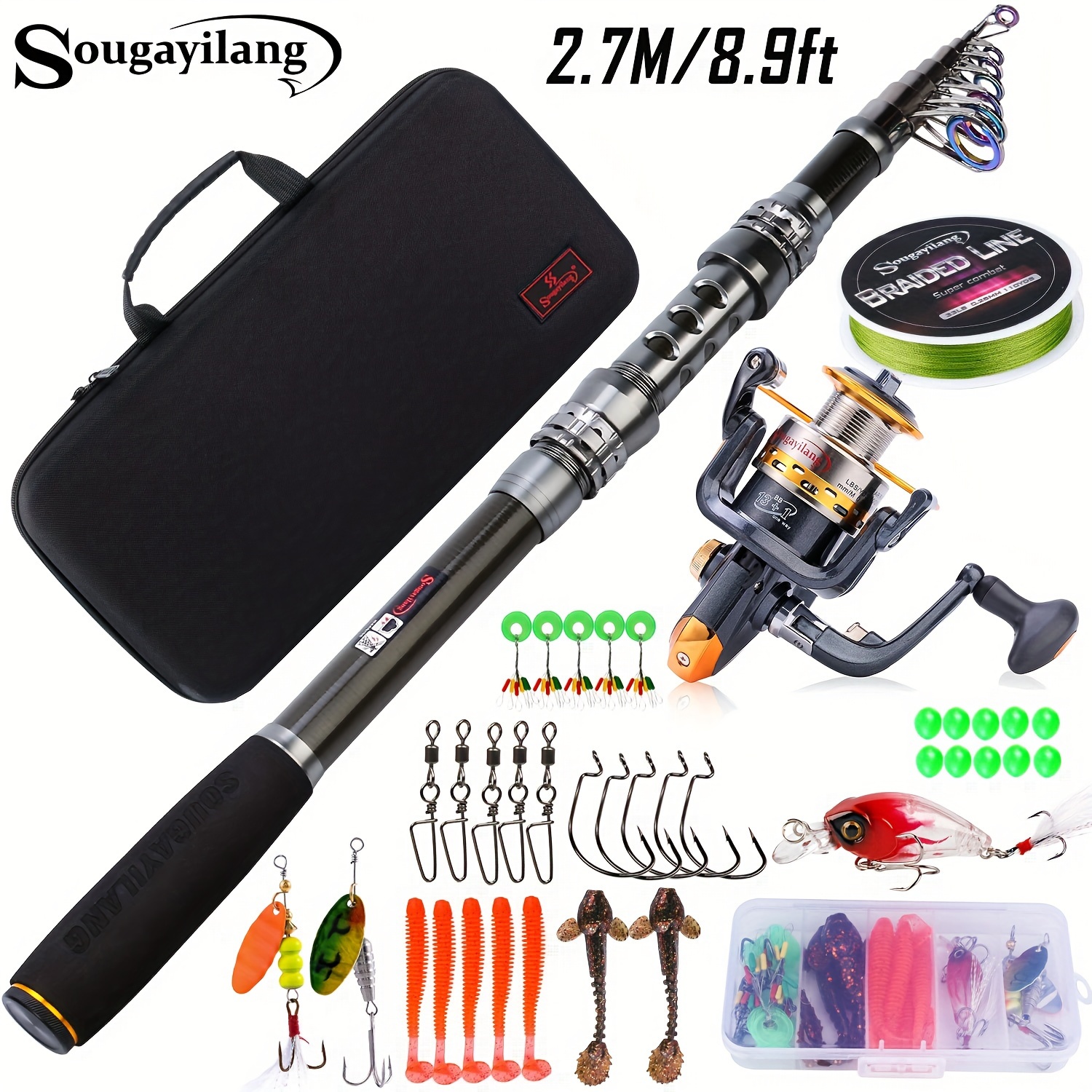 complete fishing rod reel combo Temu Philippines