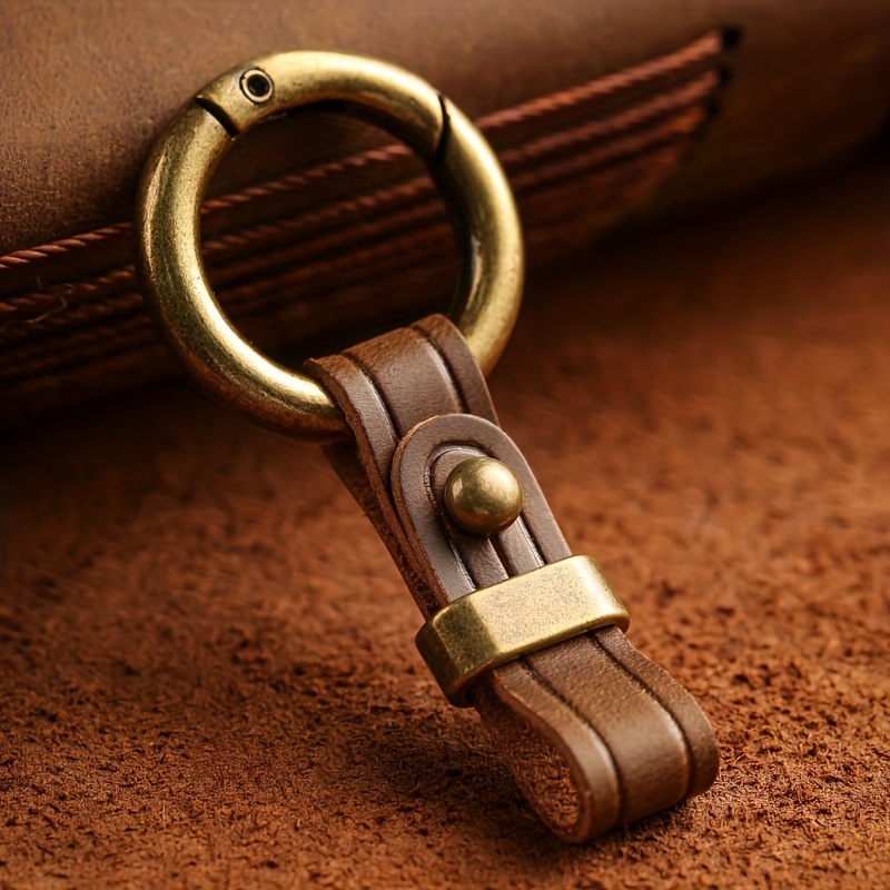 leather keychain sold on Temu United States