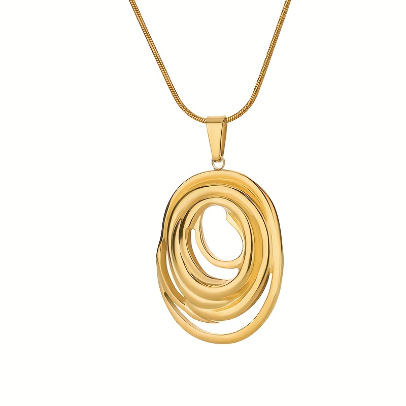 Image of 1pc Women's Fashion Pendant Necklace, Easy Elegant Intellectual Style, Suitable For Daily Matching, Office Commuting And Dating Wear, Valentine's Day Christmas Gift