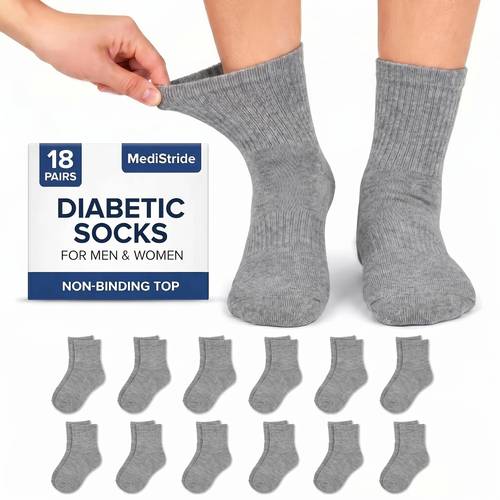 item picture 18 pairs quarter ankle socks non binding loose fit seamless toe soft cotton anti socks