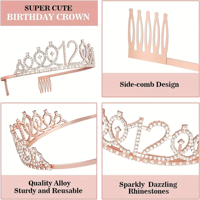 Écharpe et couronne pour anniversaire 16e/20e/30e/40e/50e/60e/70e, ensemble de diadème et d'écharpe pour anniversaire pour femmes, cadeau pour les amis | Mode en ligne | SHEIN ANCE Écharpe et couronne pour anniversaire 16e/20e/30e/40e/50e/60e/70e, ensemble de diadème et d'écharpe pour anniversaire pour femmes, cadeau pour les amis | Mode en ligne | SHEIN ANCE