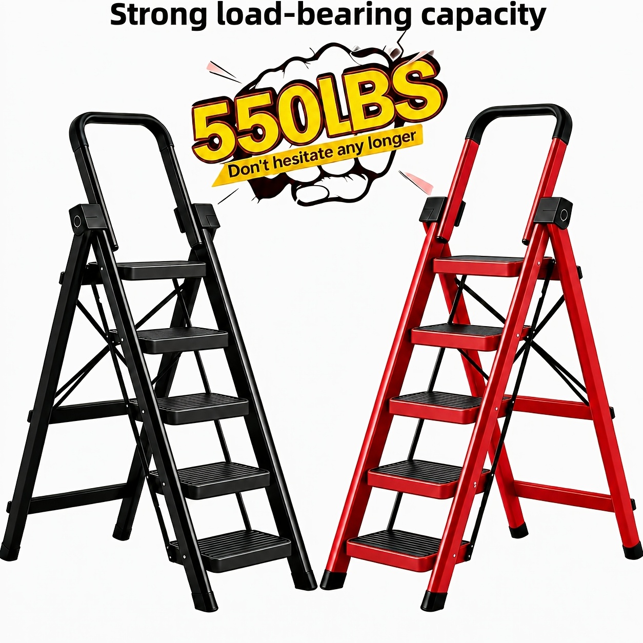 folding step ladder sold on Temu United States