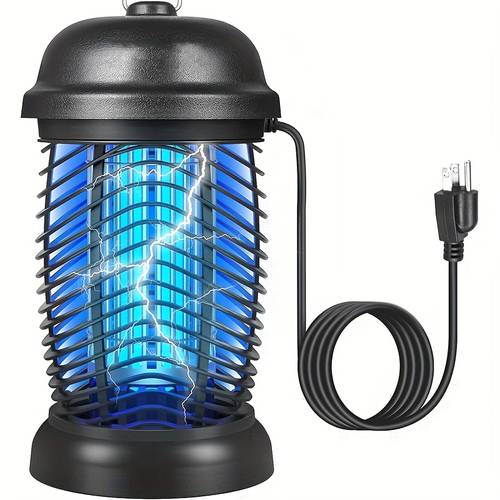 bug zapper mosquito zapper fly trap mosquito killer lamp electronic bug zapper mosquito and fly trap for home garden and patio prong plug abs plastic outer