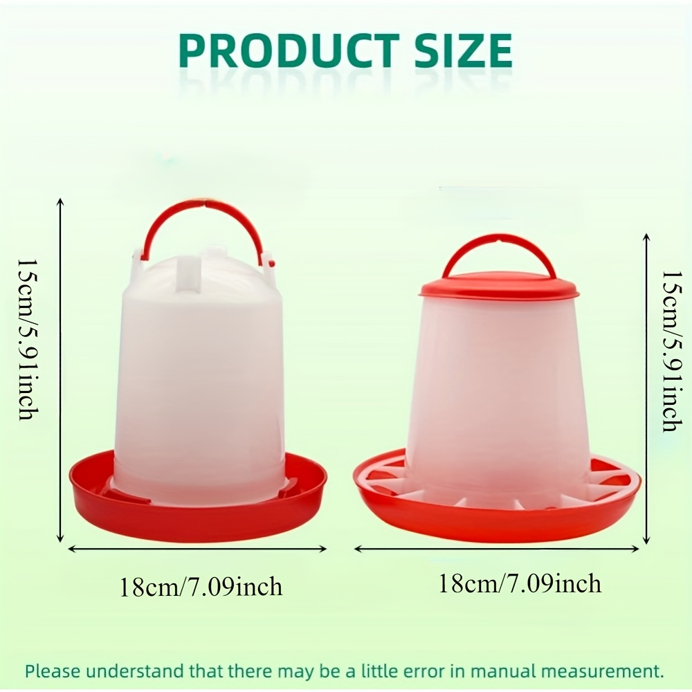 2 komplektai vištų lesyklėlių ir girdyklių rinkiniai, pakabinami, 3.17 kvartos, plastikiniai, paukščių vandens fontanas ir 2.99KG lesyklėlė, be baterijos, naudojami be elektros, skirti višteliams, ančiukams ir žąsliukams