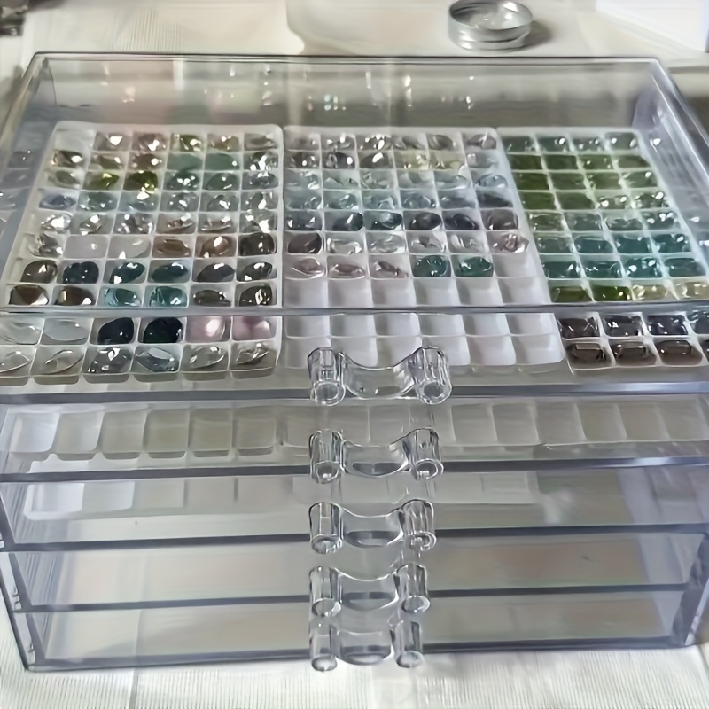 a 5 layer transparent acrylic desk organizer with drawers a modern multifunctional storage solution for cosmetics stationery and office supplies desk storage box stylish storage box plastic drawers desk drawer organizer jewelry box jewelry boxes Product details 1