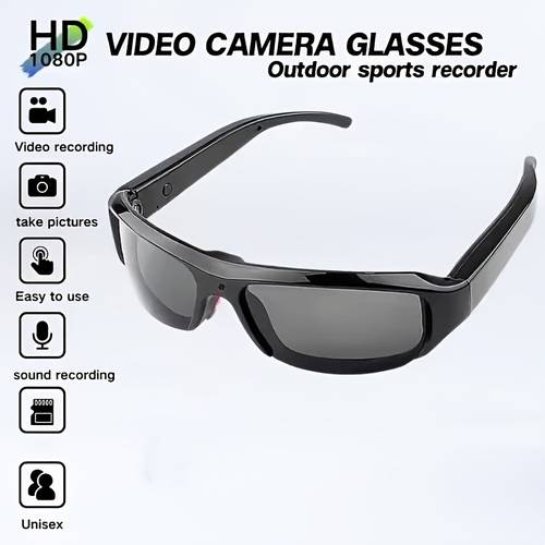 1080p hd video camera sports camera bike video recorder glasses outdoor sports camcorder with ultra clear video and memory card