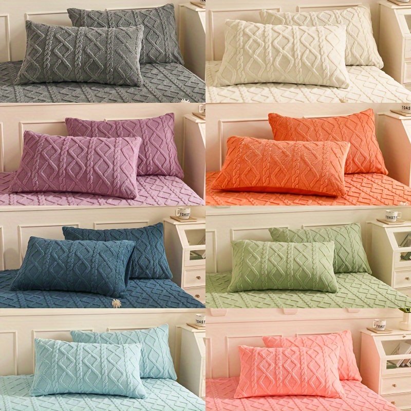 

2pcs Housses de Coussin en Fermeture Éclair - Douces, Respirantes et Lavables en la Décoration de Chambre et Canapé