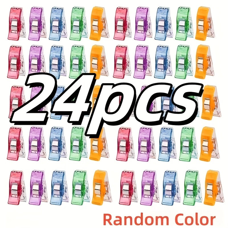 24/52/102pcs Sewing Clips For Fabric And Quilting - Plastic Clips Fabric Clips Quilting Clips Quilt Clips For Sewing Sewing Supplies Crafting Tools