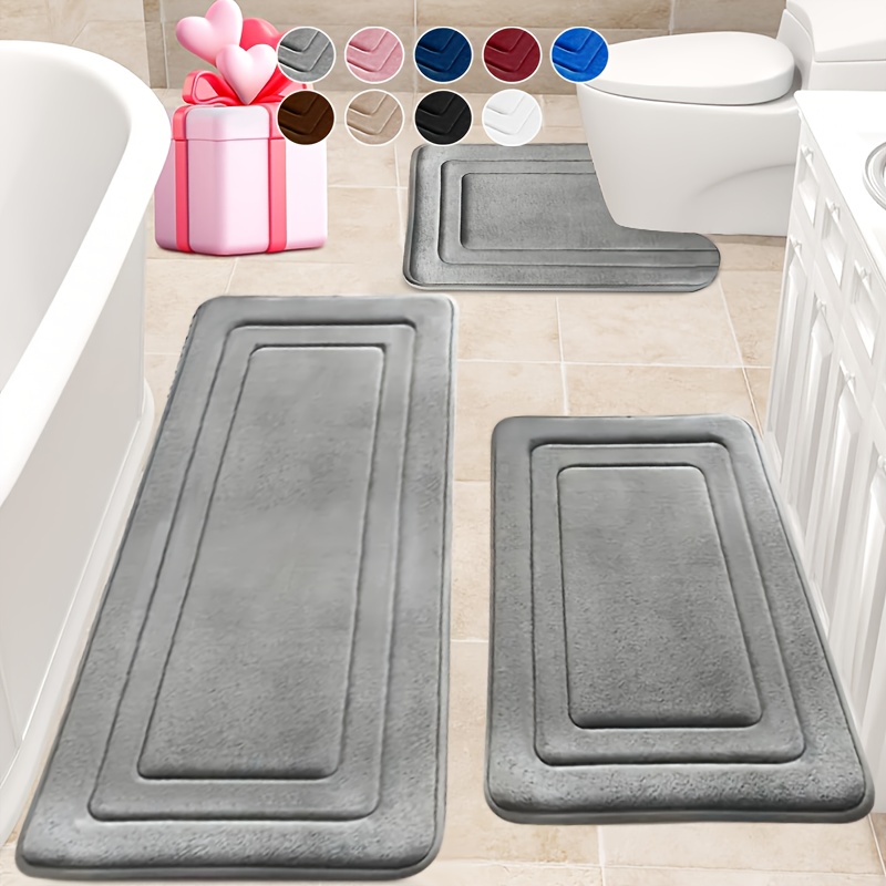 foam bath mat set