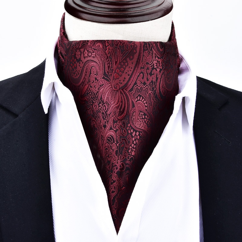 TEMU 1pc Men's Vintage-inspired Polyester Scarf - Elegant Neck Tie For Formal & Casual Wear, Warm & Stylish, Only, Patterns (paisley, Geometric,