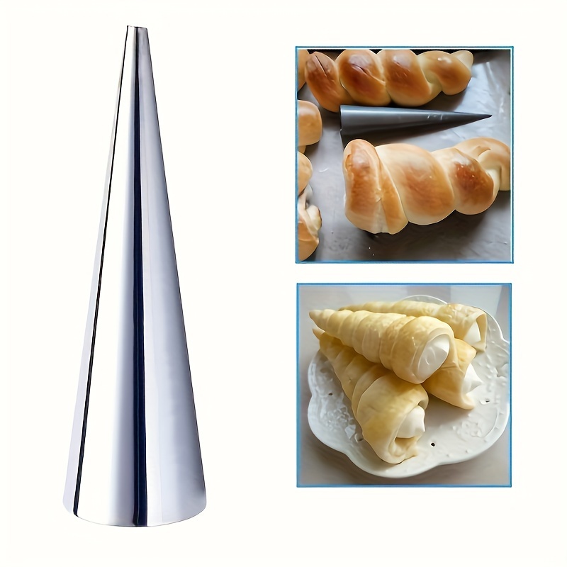 

10/20pcs Stainless Steel Large Croissant Mold Set, And Easy To Release Baking Mold, Rolls, , Waffle Cones And Danish Pastries, Kitchen