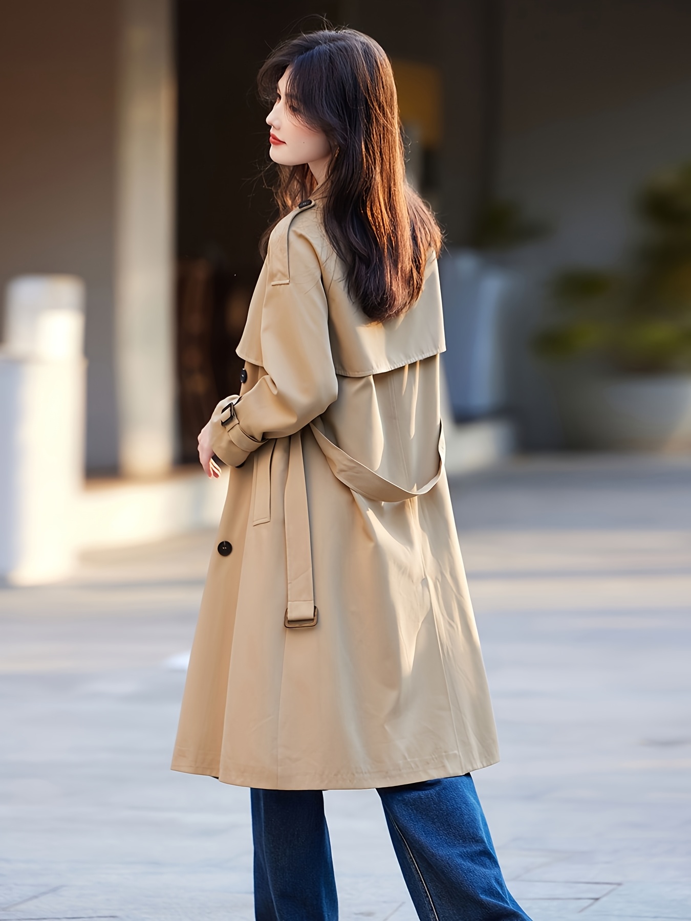 Trench Coat Casual Spring Jacket Womens Spring Fashion Casual