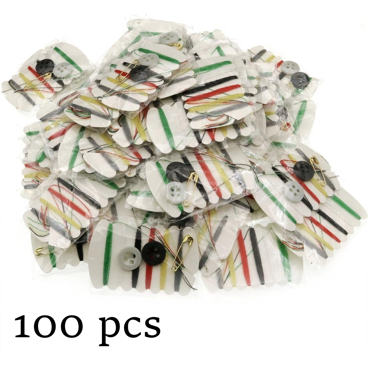 TEMU 100pcs Travel Sewing Kits, Individual Sewing Kits, Small Emergency Repair Tool Kits, Travel Sewing Sets, Disposable Portable Mini Sewing Kits
