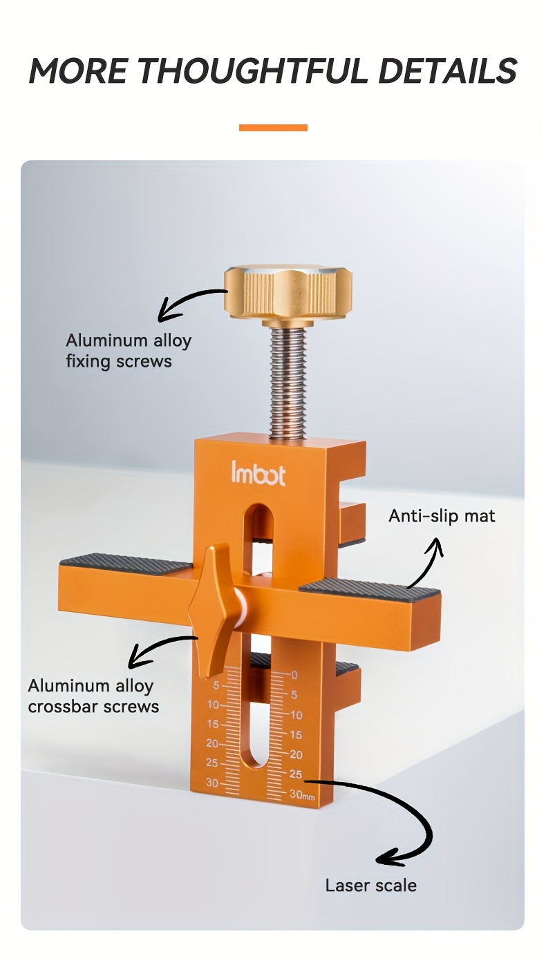  cabinet door installation clamp 2 in 1 cabinet mounting positioning tool multifunctional adjustable aid aluminum alloy diy positioning clamp suitable for installing frameless cabinet doors details 4