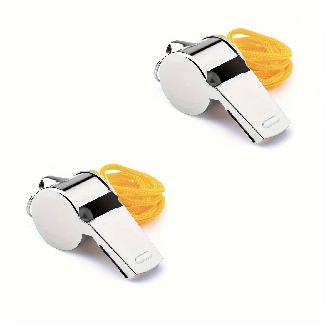 2 Fischietti Da Arbitro In Acciaio Inox - Professionale, Forte E Chiaro, Con Cordino Regolabile - Foto 8