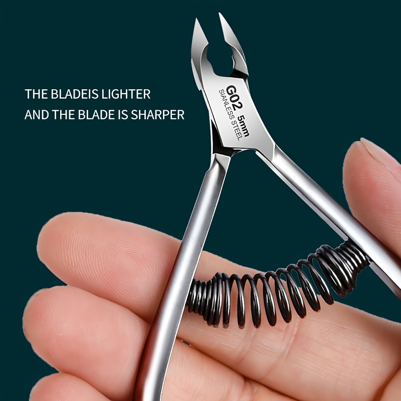 

Professional Stainless Steel Cuticle Nipper - Classic Style, Straight Blade For Fingernails & Toenails, Dead Skin Removal, Manicure & Pedicure Tool, No Scent, 1pcs