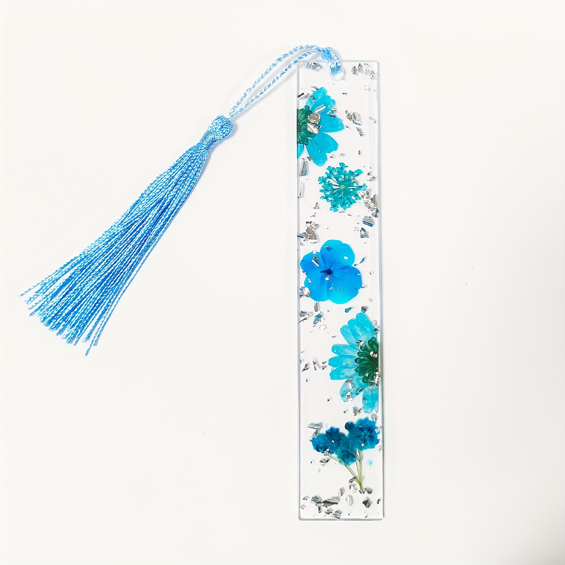 TEMU 1pc Personalized Embossed Daisy Resin Custom Name Bookmark- Name/initials/message, Color Changing Layered Flower Book Page, Book Theme Gift For