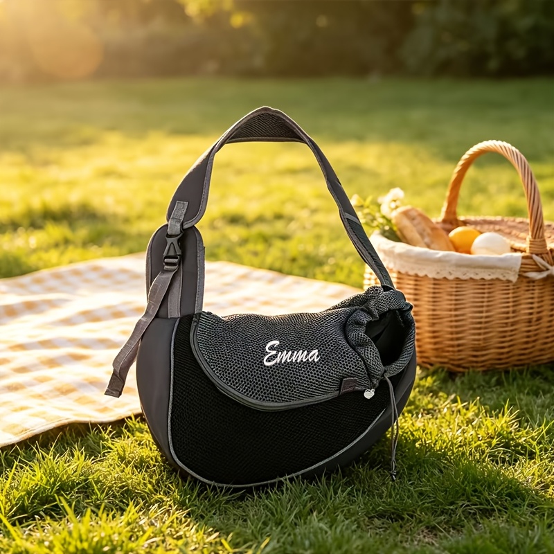 TEMU Custom Embroidery, , Color, Women's Handbag, Comfortable And Breathable, Dual Sizes, Bag, Shoulder Bag, Suitable For Outdoor, Travel, Vacation,