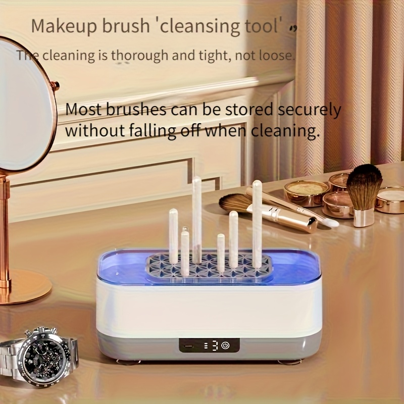feiyba 1pc chemical free   technology cleaner machine high frequency vibration for watches jewelry glasses makeup brushes dentures usb rechargeable with   durable     Product details 1