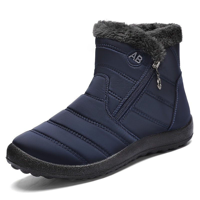 Unisex Wide-Fit Fleece-Lined Snow Boots