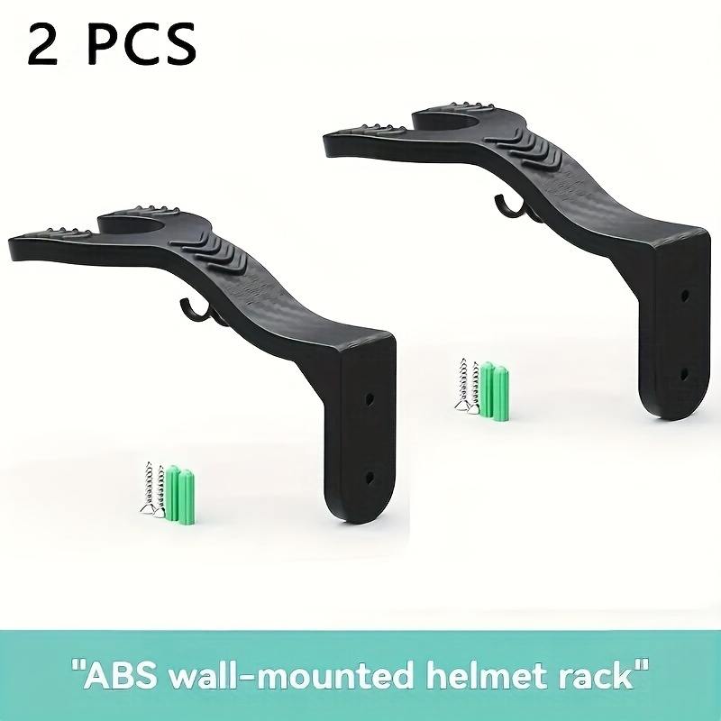 2pcs Wall Mounted Motorcycle Display Rack Holder And Hat Organizer Durable Storage Hook For Coats Towel And Motorcycle Accessories