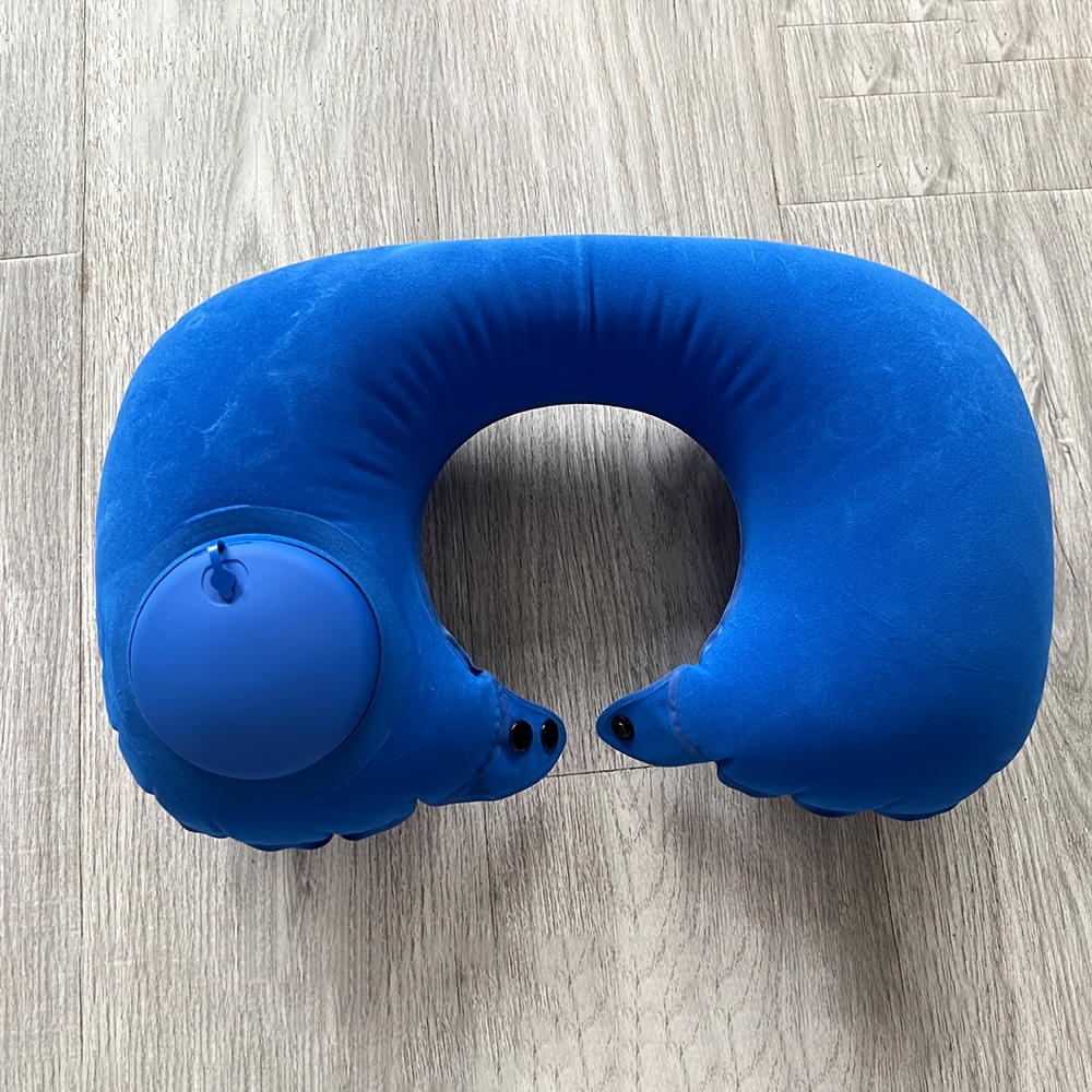 U-shaped Inflatable Neck Pillow Available In 5 Colors, With Automatic Neck Support, Easy Portable Storage,…: retailer-supplied image