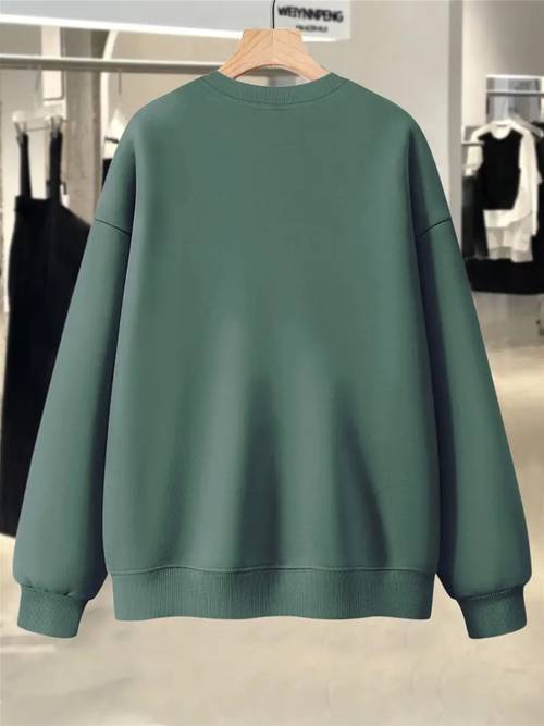 sudadera de cuello para mujer de otoño/invierno con estampado de rayas y de moda, diseño , tela cómoda para uso casual