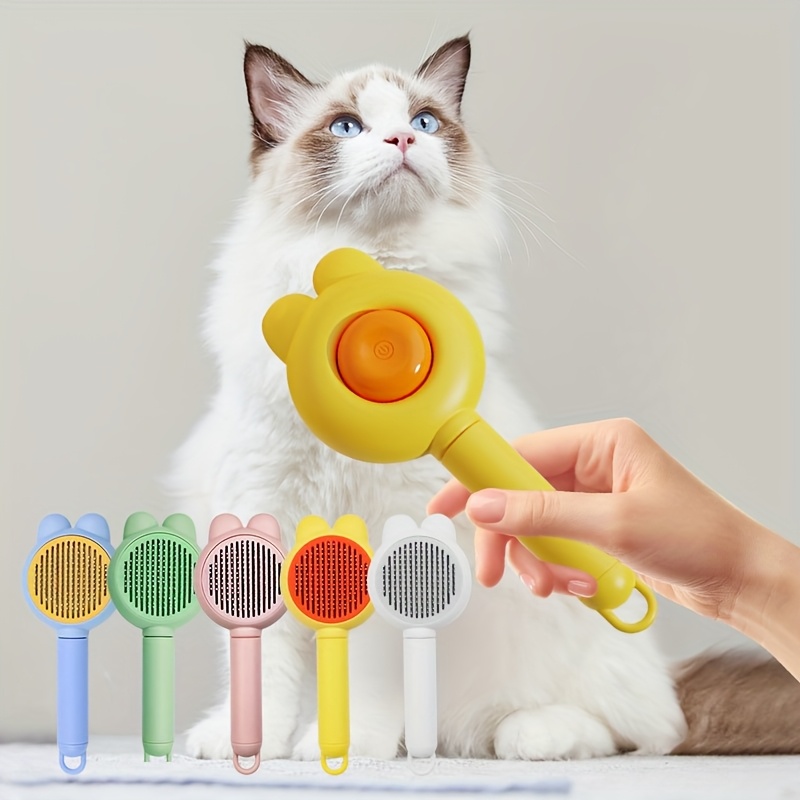 pet cat hair removal needle comb universal deshedding and massage brush for small dogs and cats Product details 0