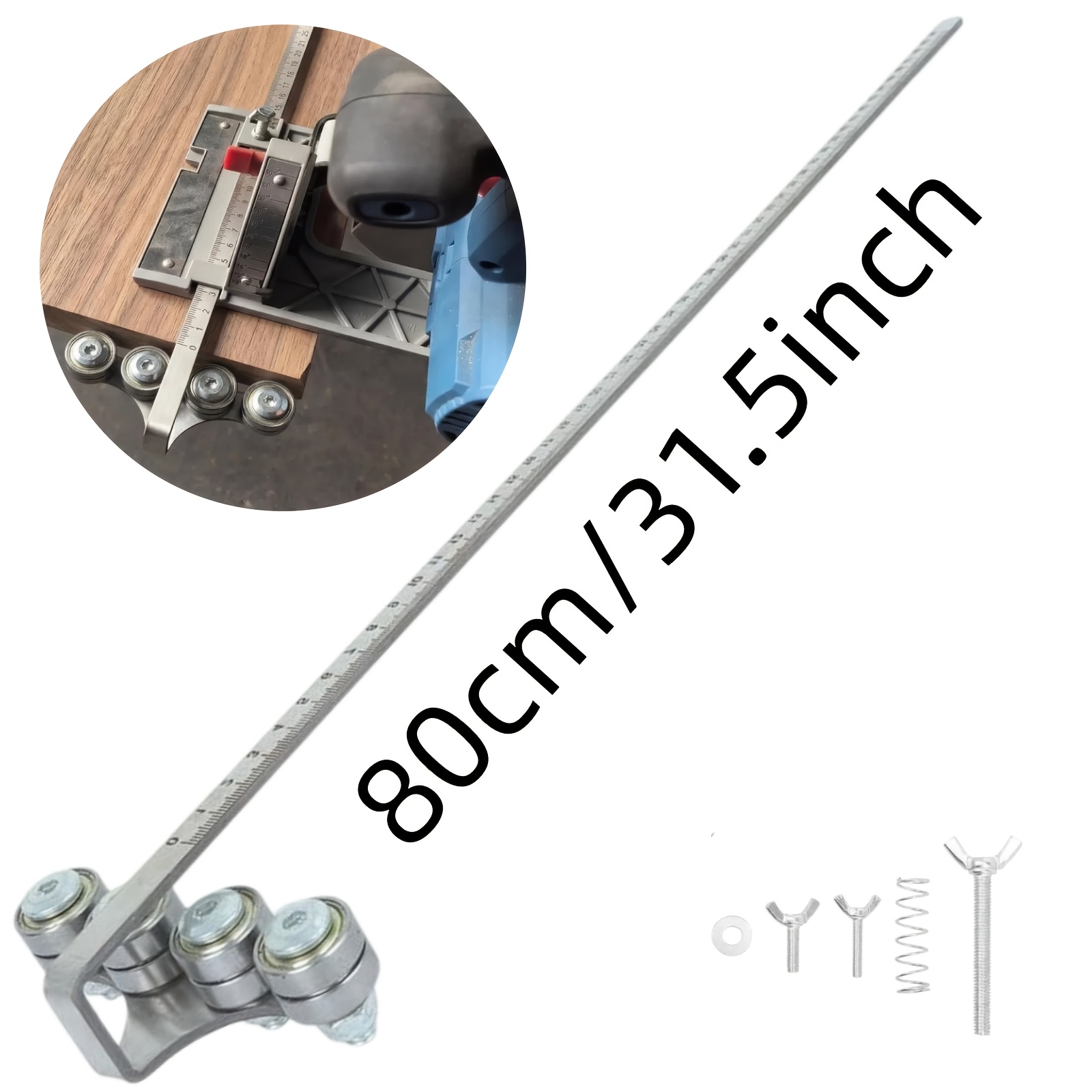 TEMU New Upgraded 31.5inch/80cm Positioning Calipers For Circular Saw, Positioning Calipers For Precise Measurement, Circular Saw Positioning